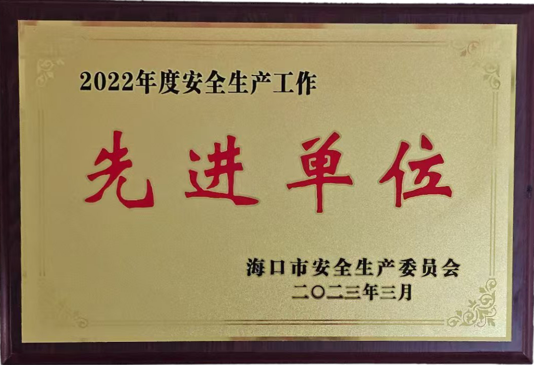 2022年度安全生產(chǎn)工作先進(jìn)單位